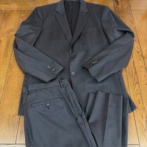 HUGO BOSS Mens 40R Dark Gray Italy REDA Wool Blazer Sport Coat Suit Jacket Pants